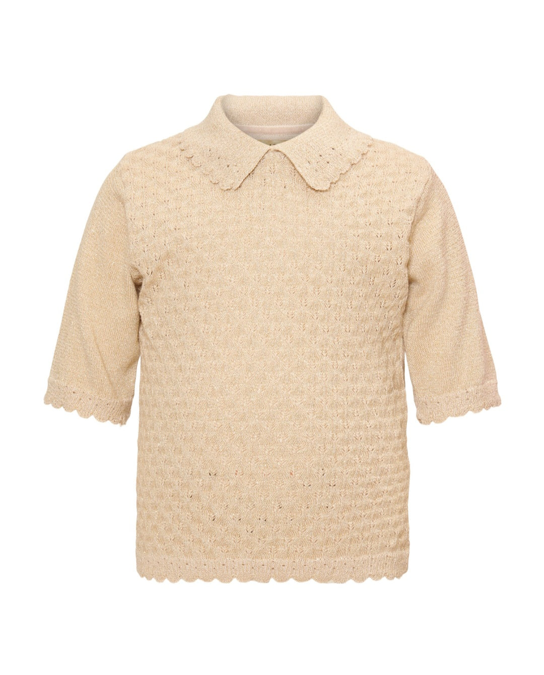 Top Unisa gebreid Gold