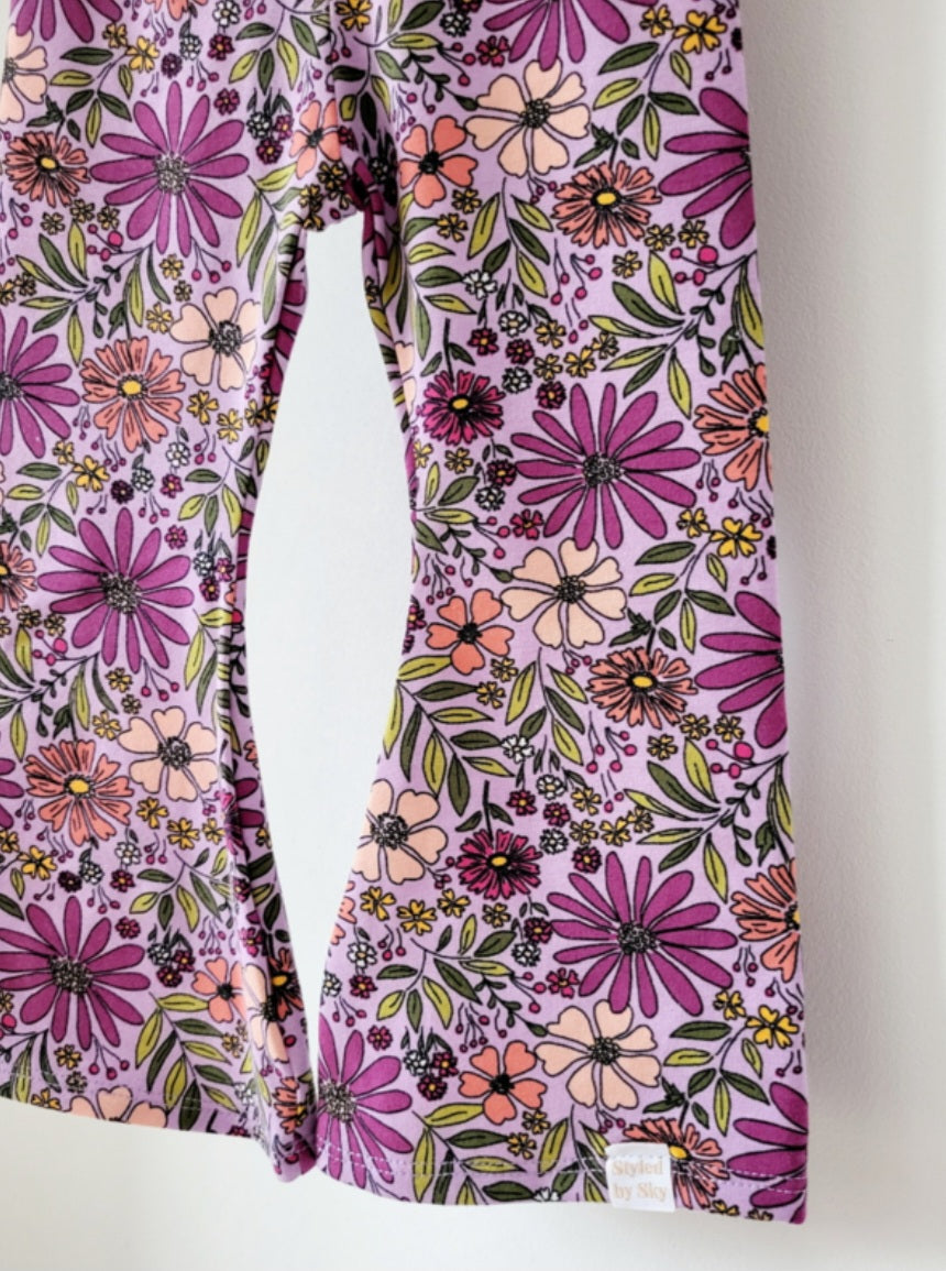 Flared Paarse Bloemen