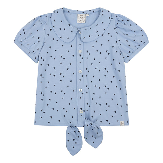 Blouse Blue Hearts