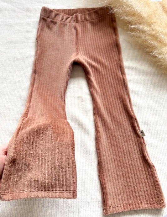 Flared Rib Nude Roze