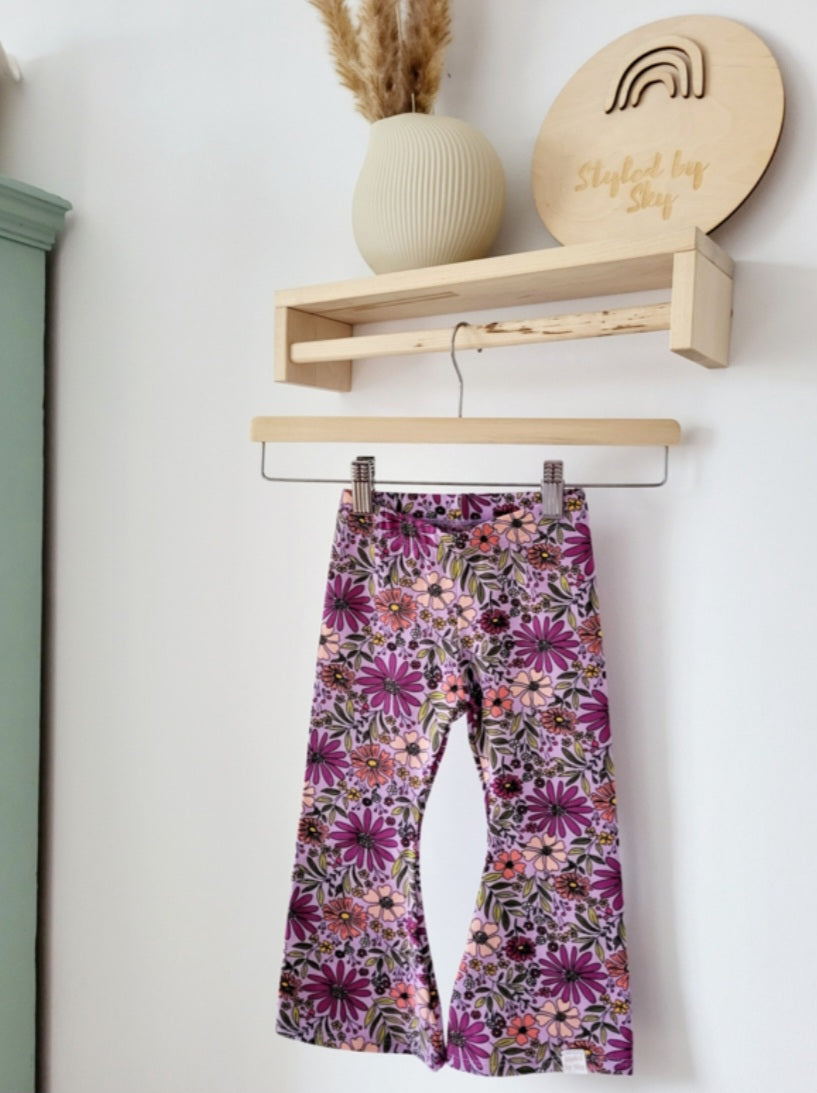 Flared Paarse Bloemen