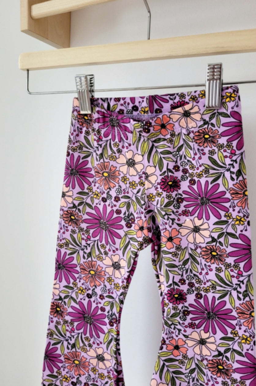 Flared Paarse Bloemen