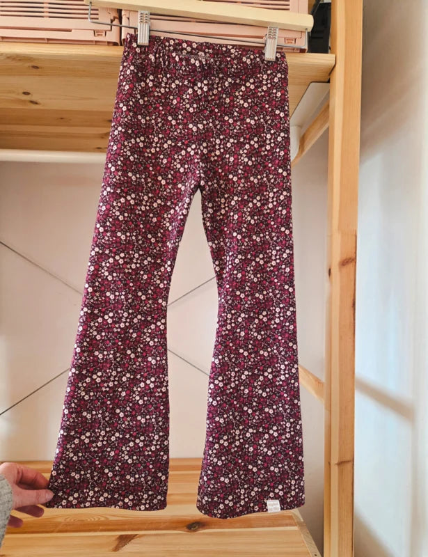Flared Burgundy Flowers