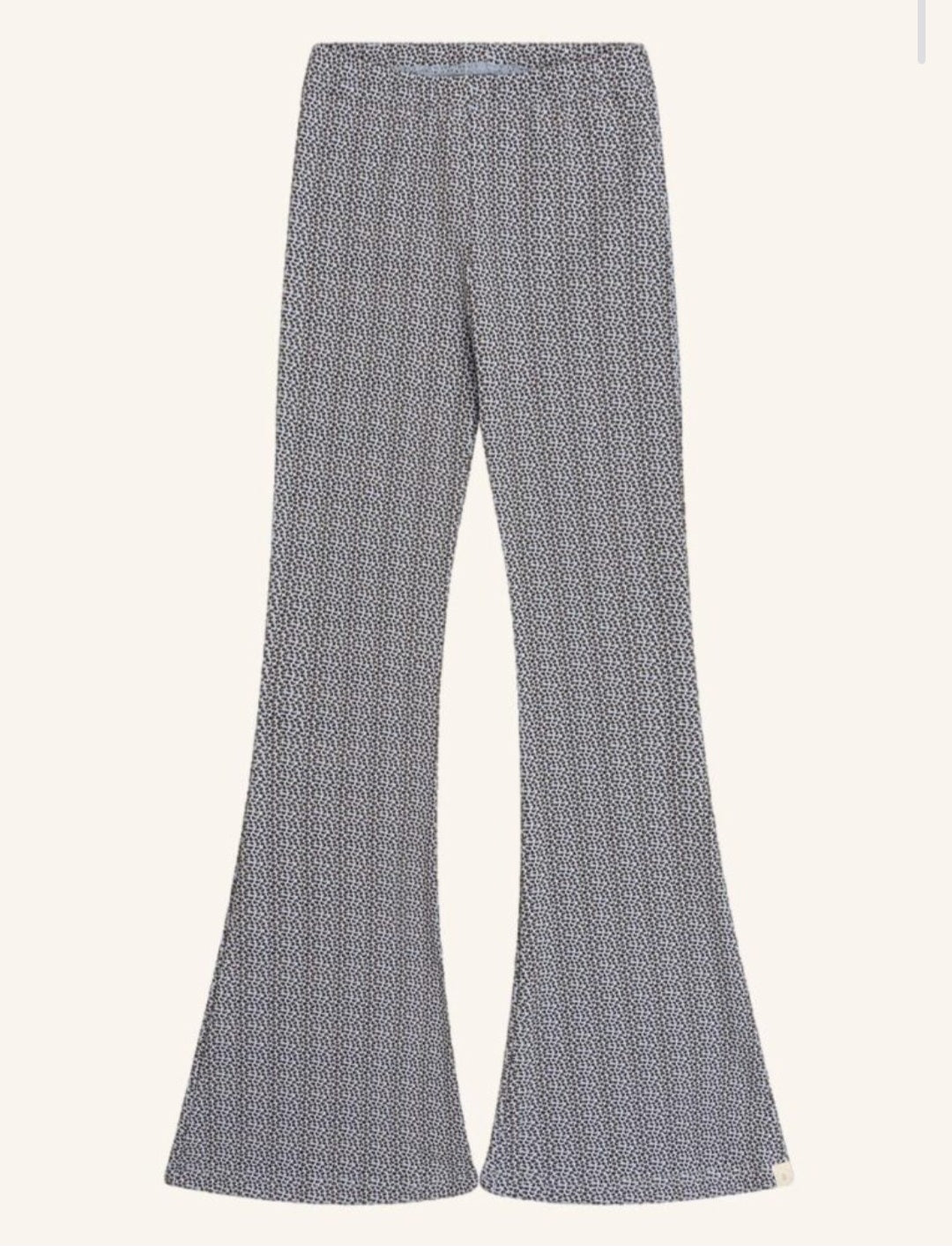 Flared Leopard Blue & Brown